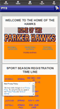 Mobile Screenshot of parkeryouthsports.com